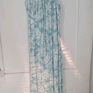 Lulu's Leaf Print Maxi Dress